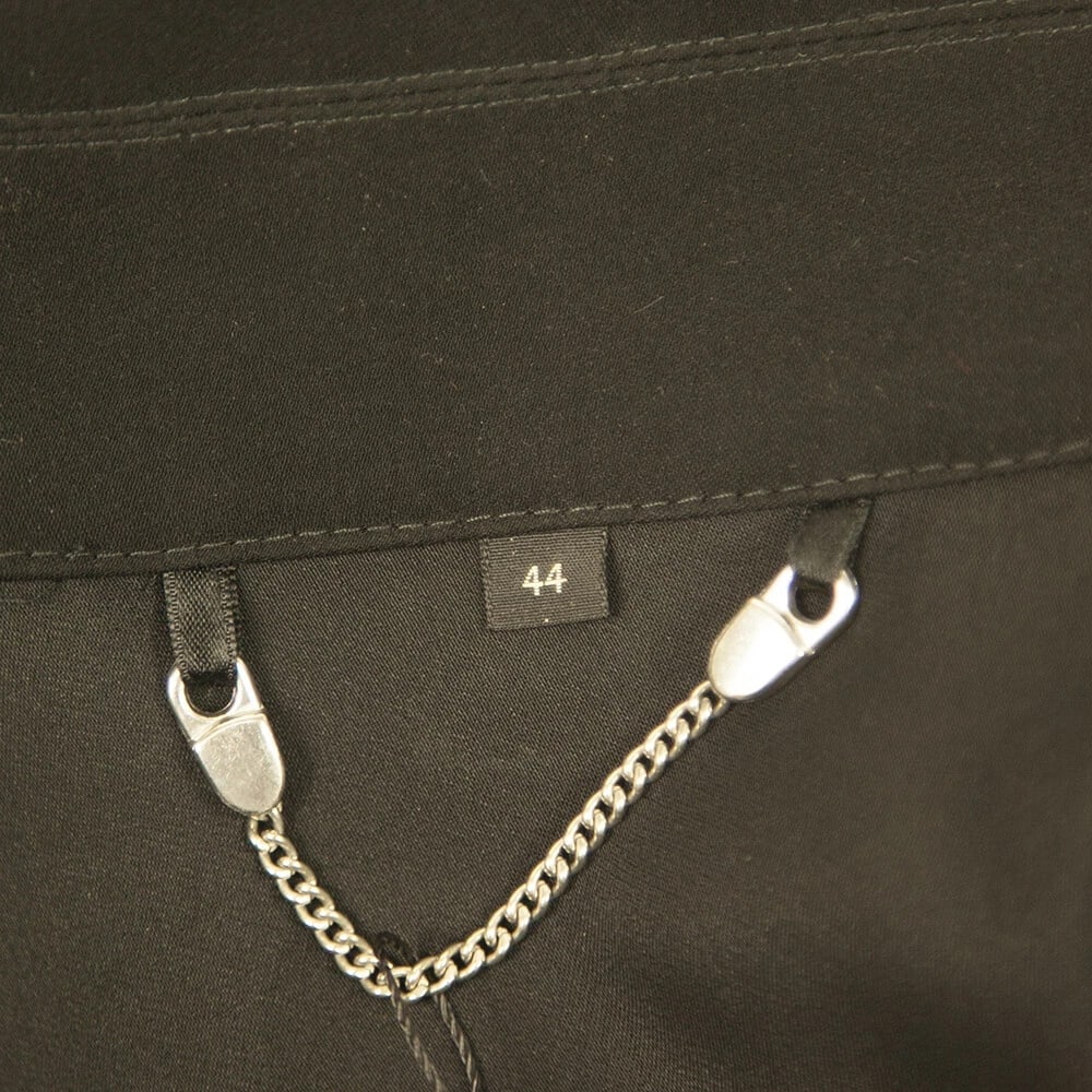 Maura Styled By Claudia Sträter Black Trench Double Breasted Long Coat size 44 - 3