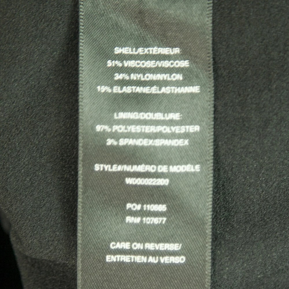 Alice + Olivia Black Viscose with Back & Side Zippers Cropped Top Size XS - 4