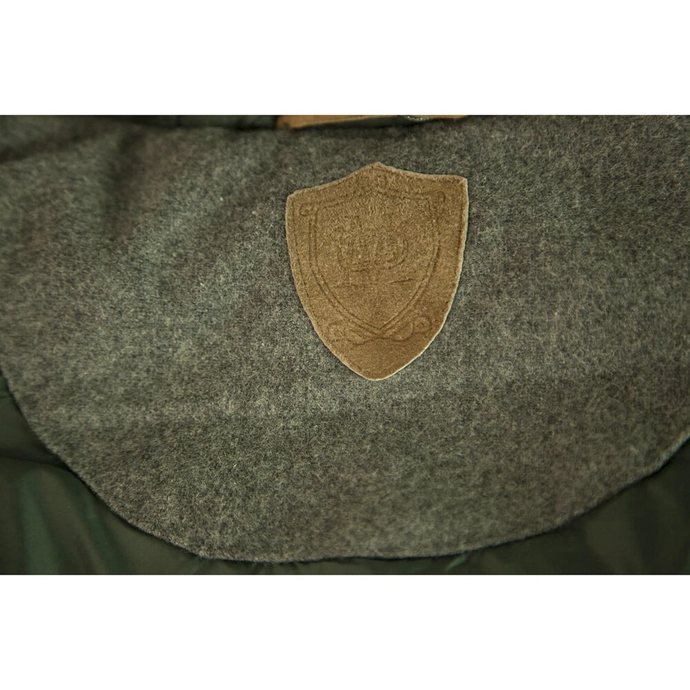 Gray Woolen Zipper Front Sleeveless Vest Jacket with Hood size L - 3