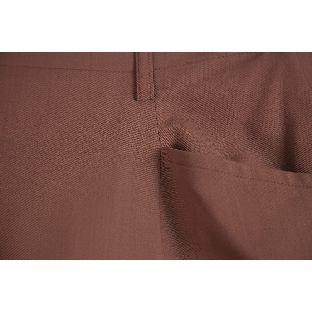 Loro Piana & Windsor Burgundy Virgin Wool Blend Knee Length Skirt size 38 - 4