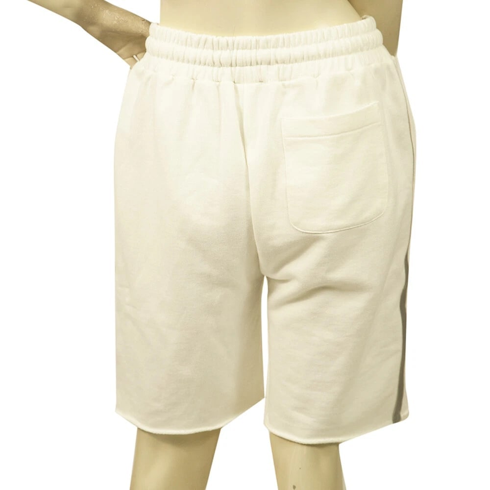Giorgio Brato Women's White Cotton Gray Leather Strap Bermuda Shorts size XS - 2