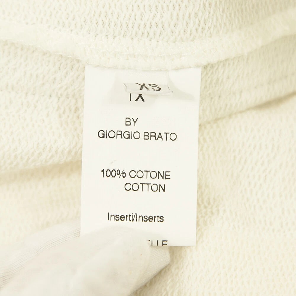 Giorgio Brato Women's White Cotton Gray Leather Strap Bermuda Shorts size XS - 6