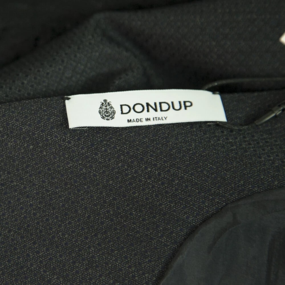 Dondup Blue Black Lace Trim Cocktail Wool Sleeveless Mini Dress size 40 - 3