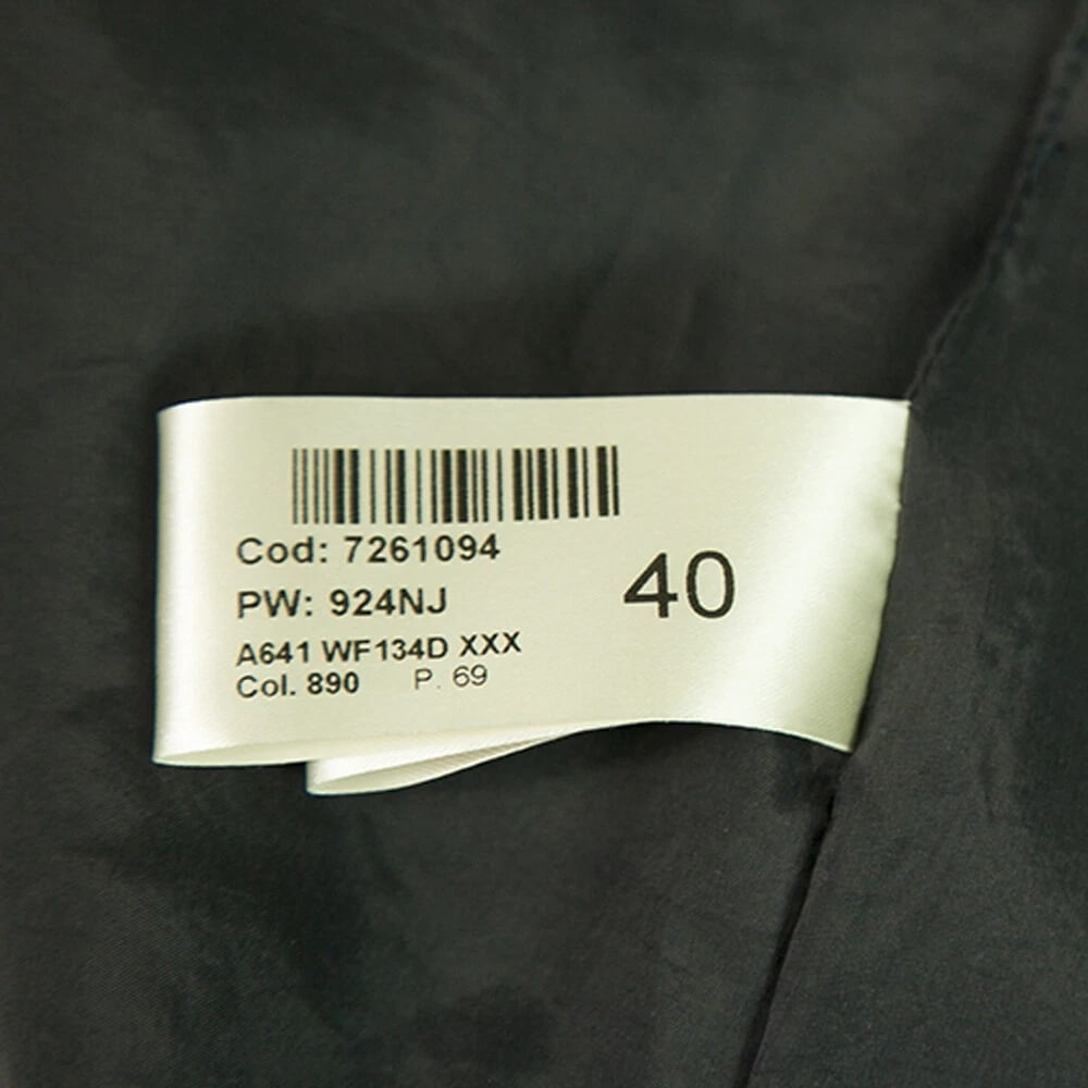 Dondup Blue Black Lace Trim Cocktail Wool Sleeveless Mini Dress size 40 - 4