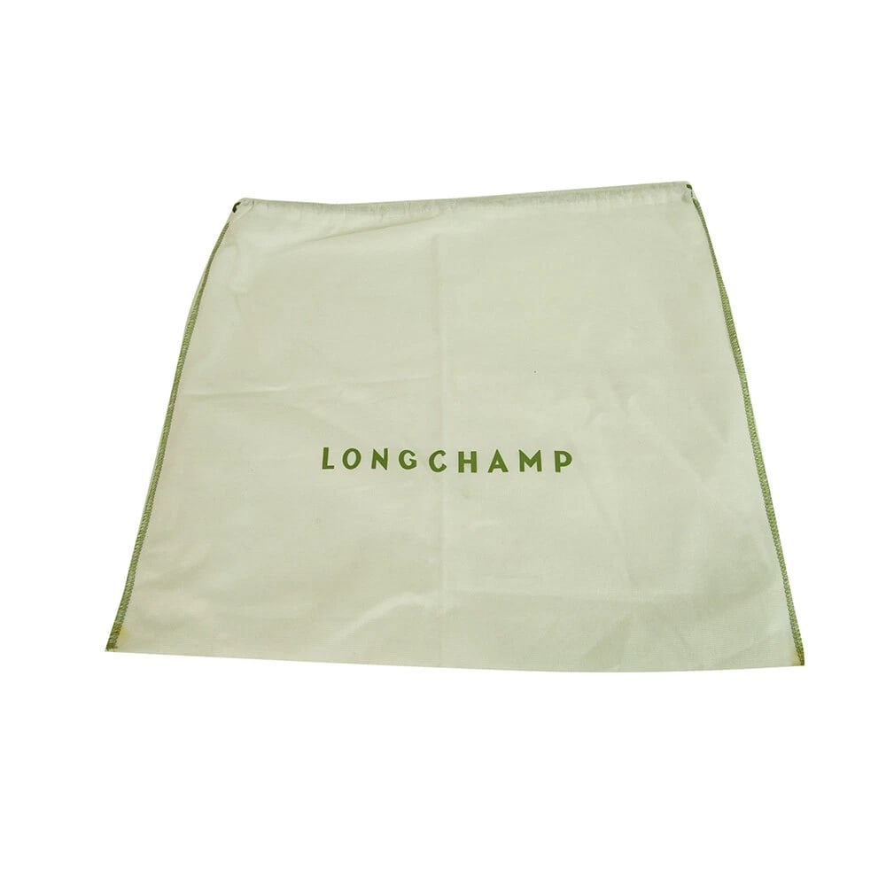 Longchamp Black Shiny Leather Front Pocket Zipper Top Hobo Shoulder bag Handbag - 9