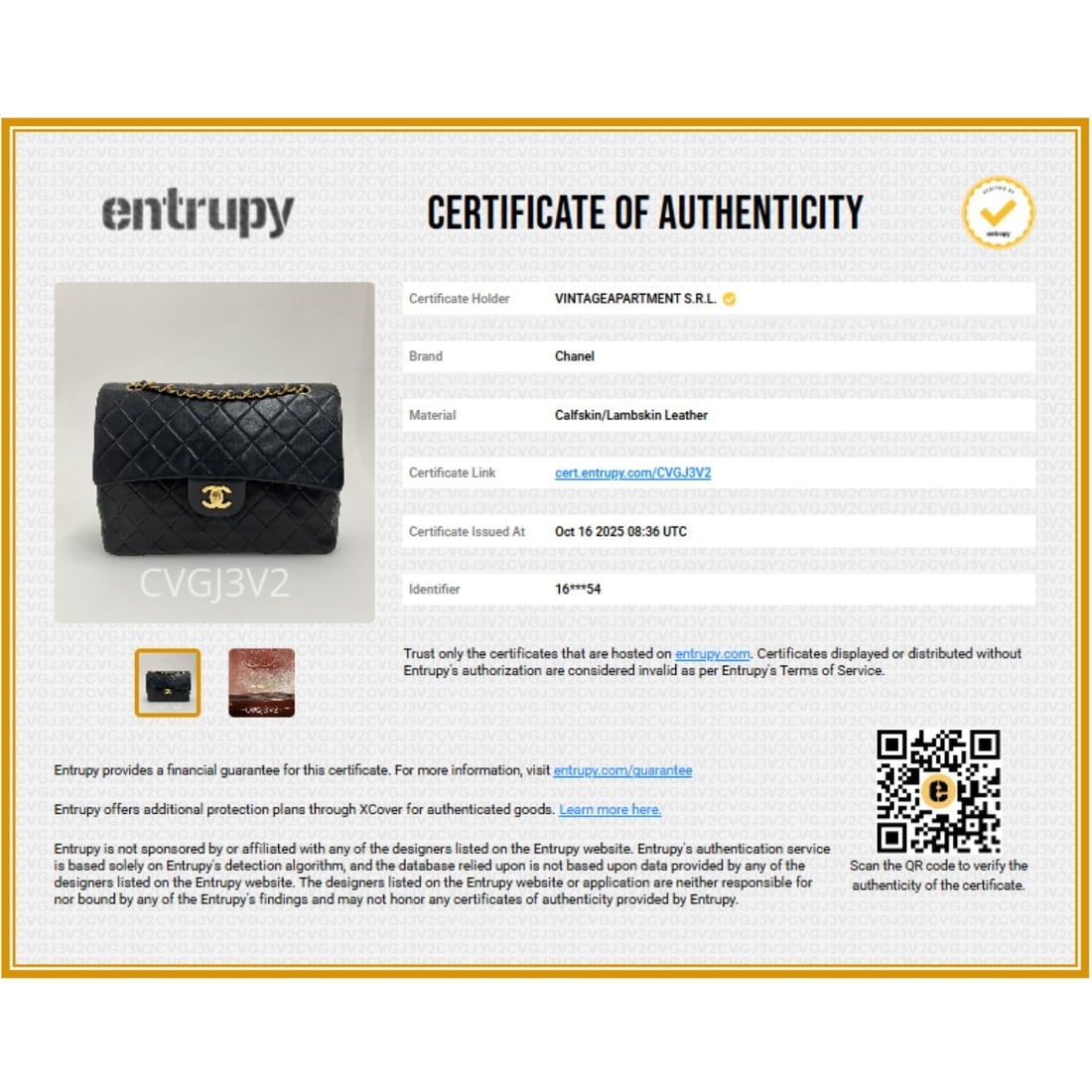 CHANEL Timeless Classic 25 Double Flap Bag in Black Leather - 12