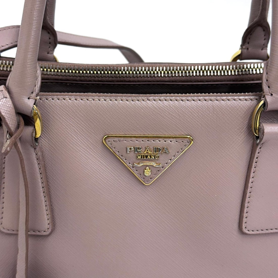 PRADA Galleria Large Bag in Saffiano Lux Powder - 5