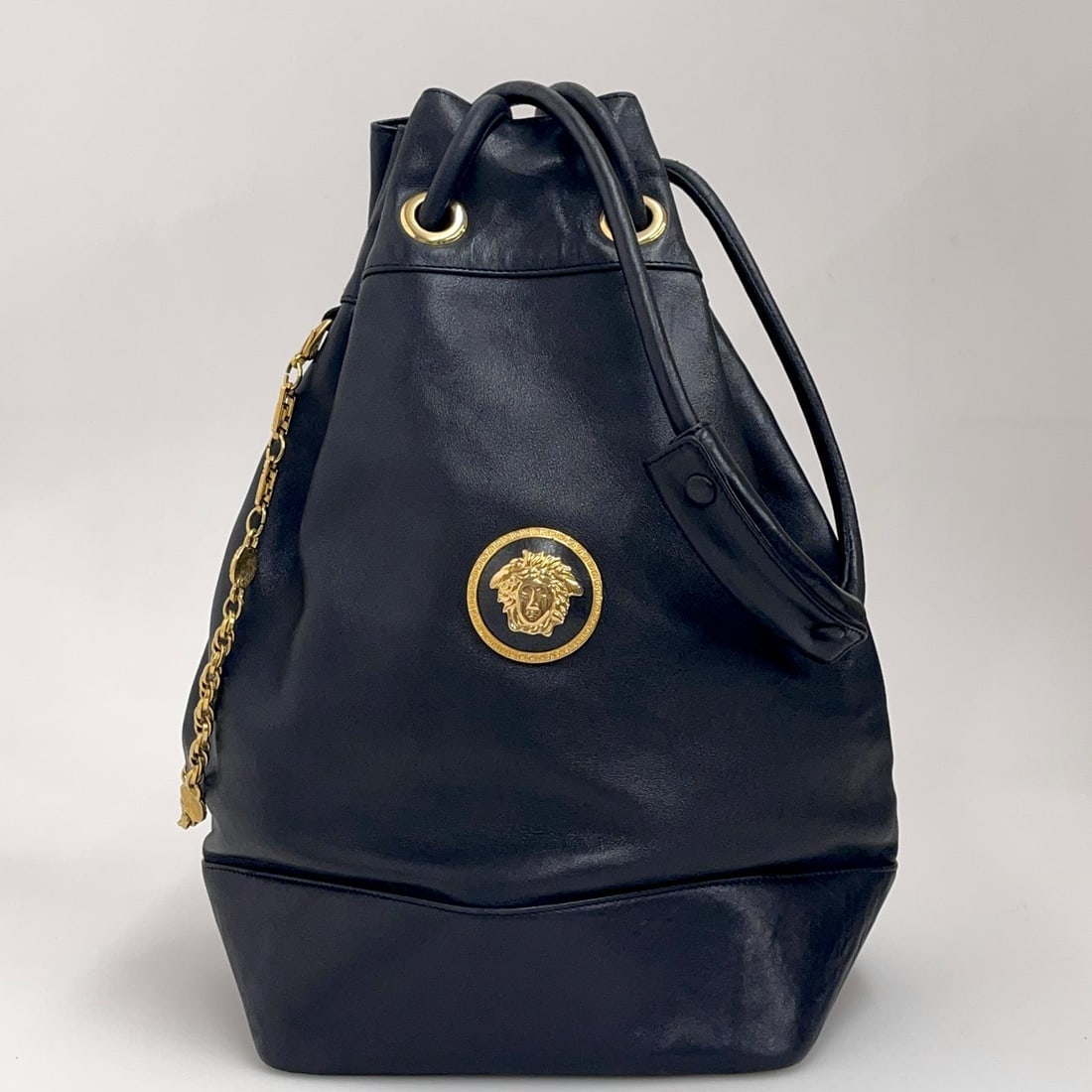 GIANNI VERSACE Couture Medusa Maxi Vintage Bag in Black Leather (1 of 13)