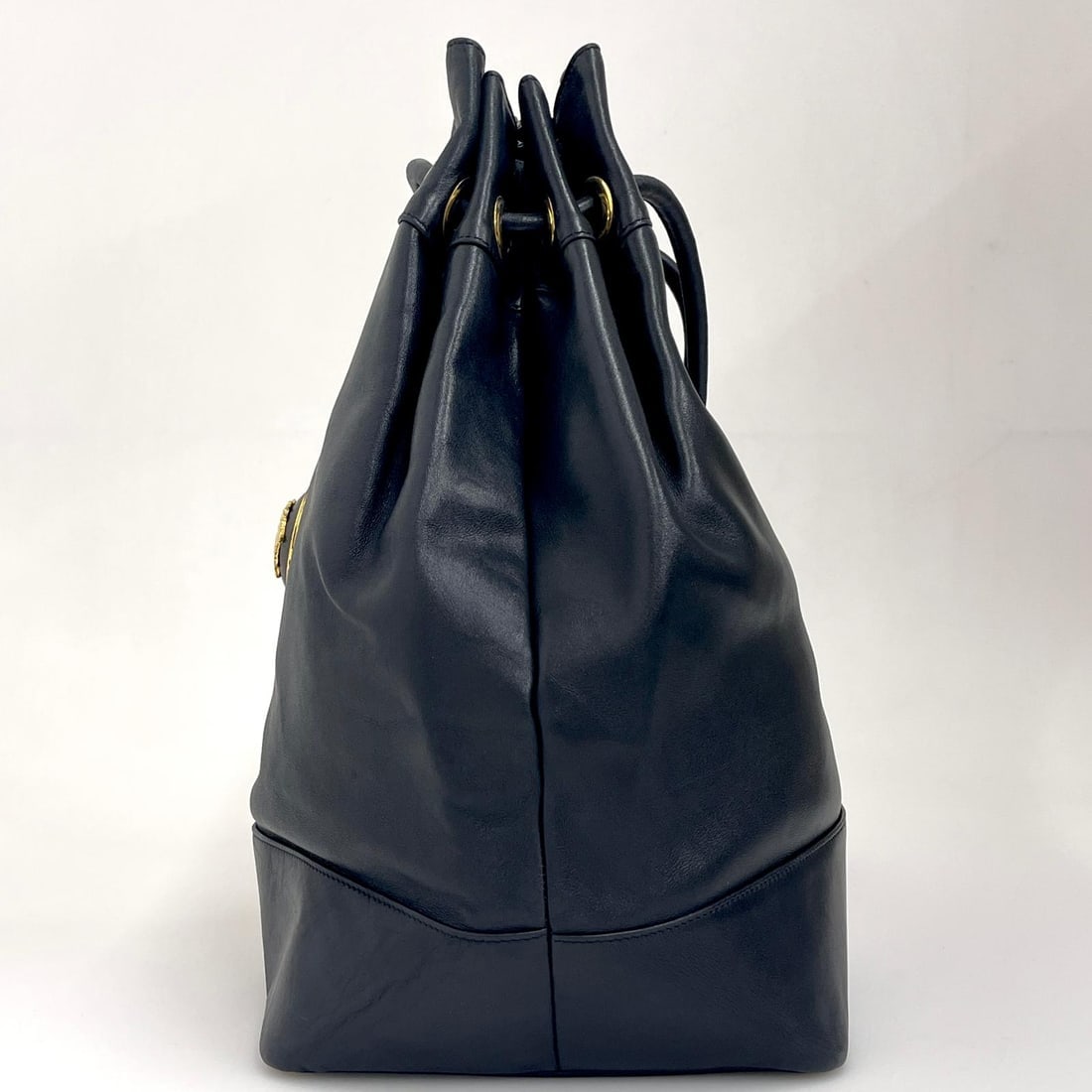 GIANNI VERSACE Couture Medusa Maxi Vintage Bag in Black Leather - 3