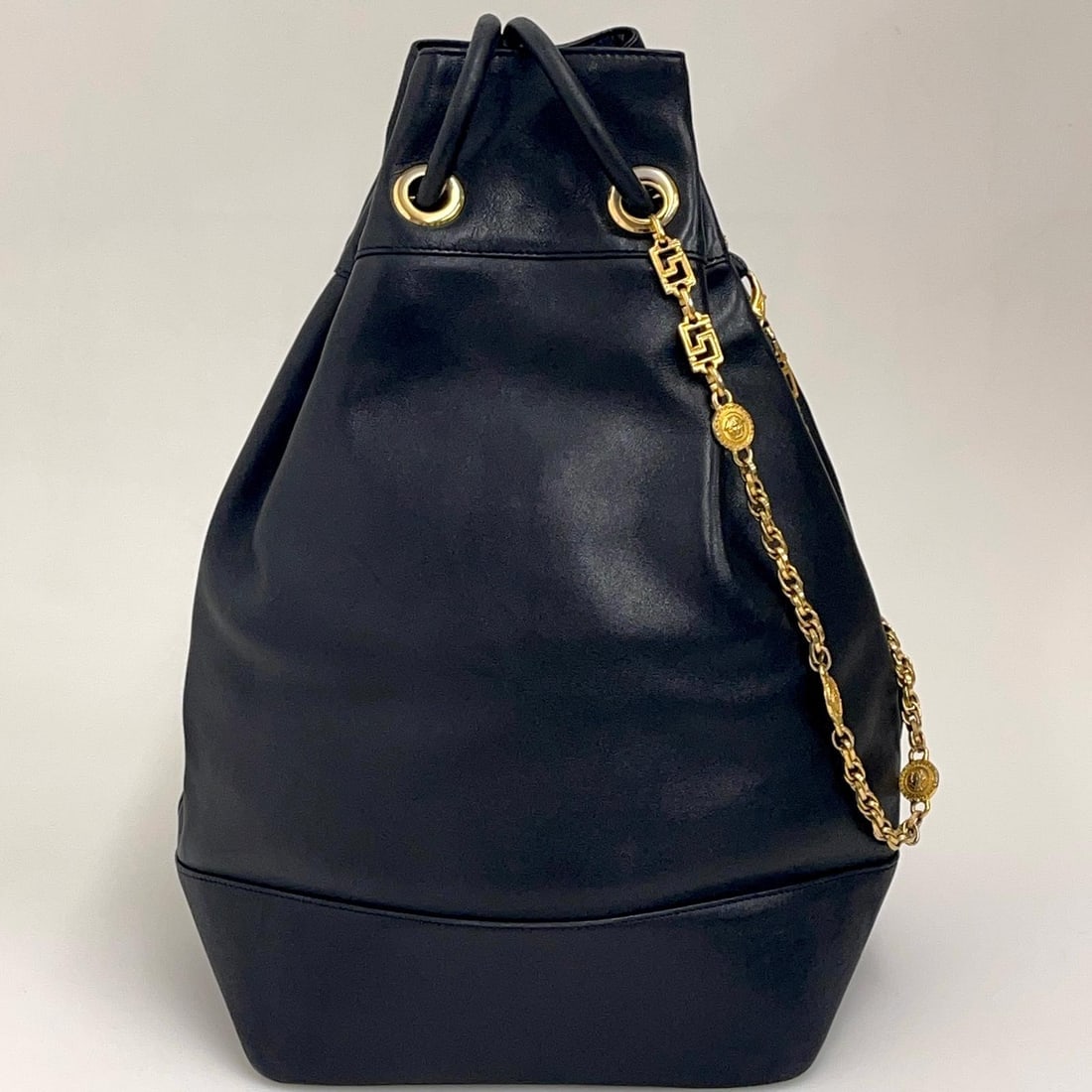 GIANNI VERSACE Couture Medusa Maxi Vintage Bag in Black Leather - 5