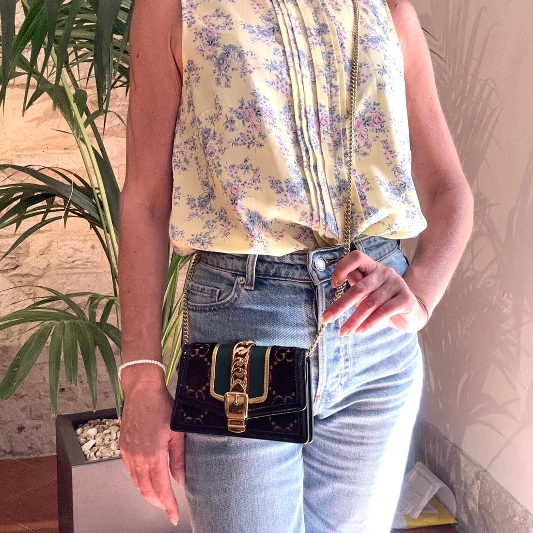 GUCCI Sylvie Mini Bag in GG Velvet - 2