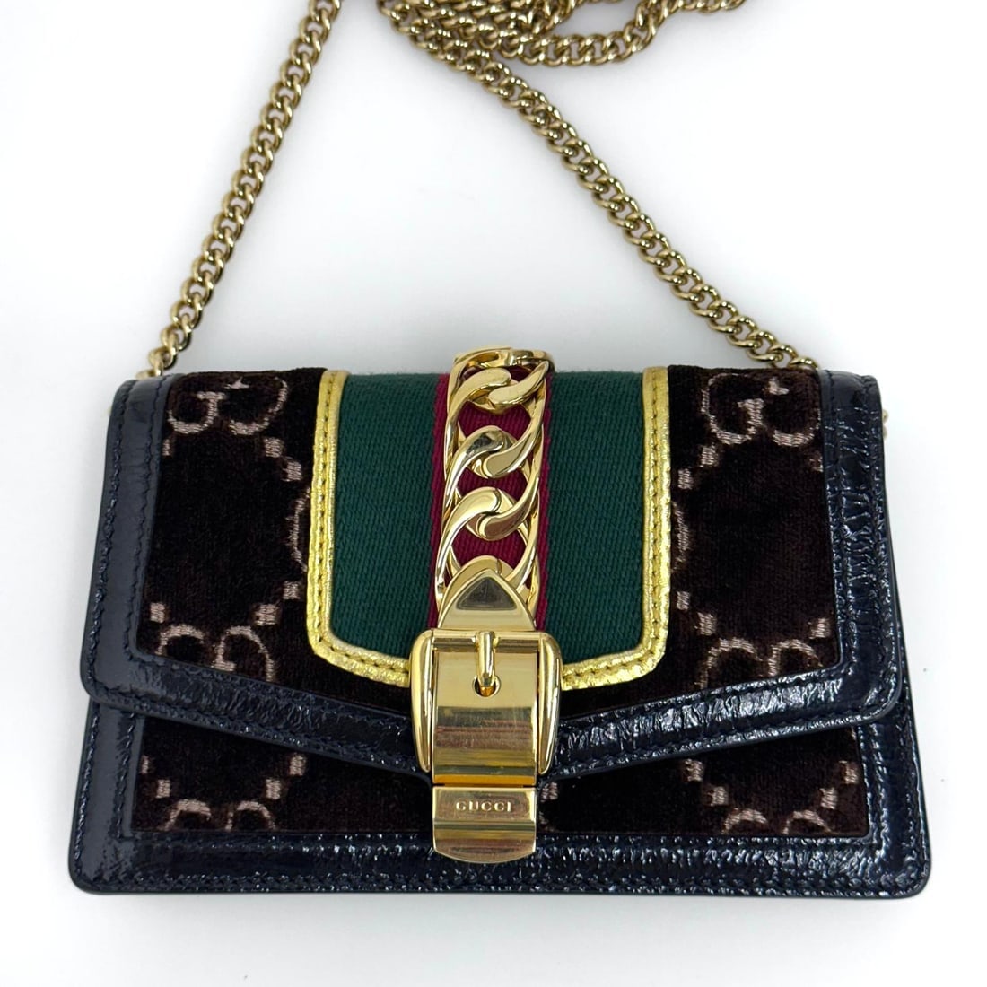 GUCCI Sylvie Mini Bag in GG Velvet - 4