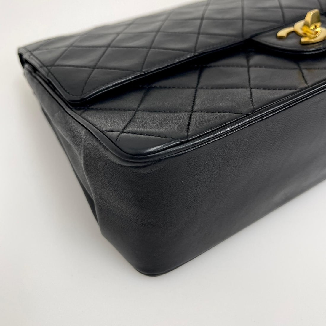 CHANEL Timeless Classic Double Flap in Black Lambskin - 6