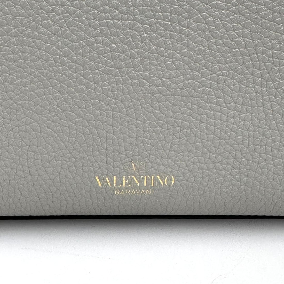 VALENTINO GARAVANI Rockstud Shoulder Bag in Grey Leather - 6