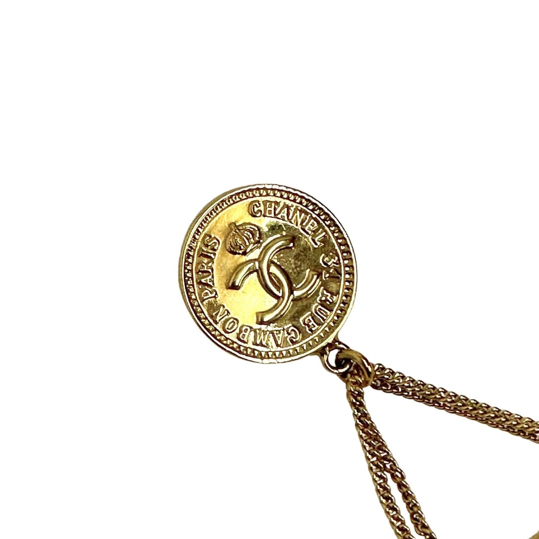 CHANEL Classic Flap gold-plated brooch. - 5