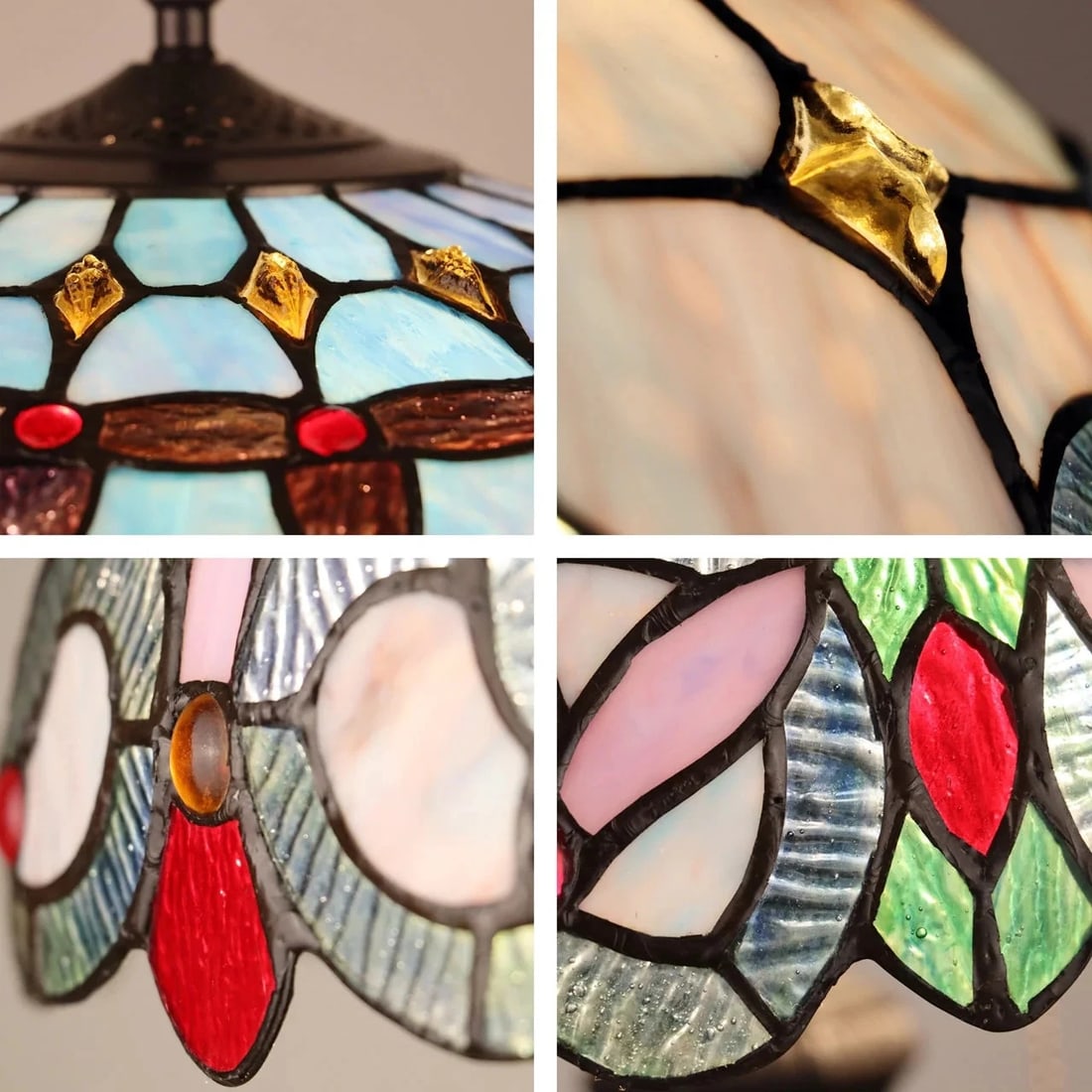 67.3" Stained Glass Floor Lamp - 5