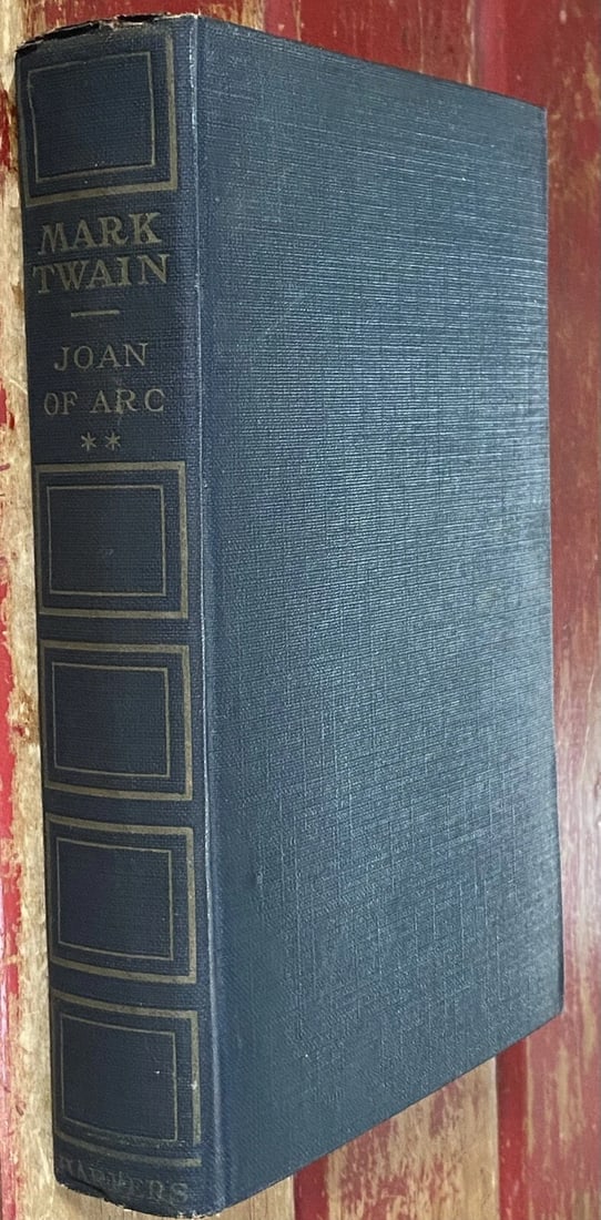 Joan of Arc By Mark Twain Volume II Author's Uniform Edition 1899 Hardcover: The product is a deluxe edition of Shakespeare's works, specifically Volume XX of the Elgin Edition published by John D. Morris & Company in 1901. This edition in an Index and is numbered as #360 of 1