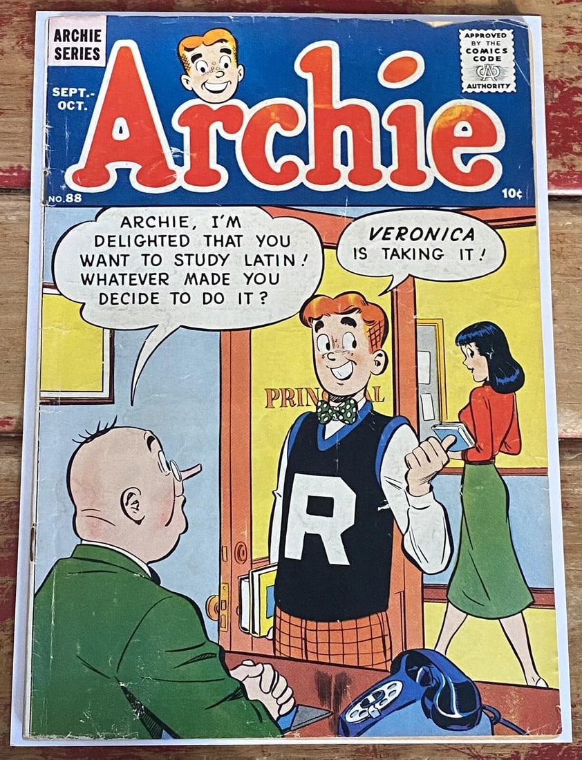 Archie Series ARCHIE Comic #88 SILVER AGE 1957 Boarded 4.0 VG: THE BEARS' VACATION by Stan and Jan Berenstain Beginner Books Book Club Edition 1968 First Edition G7 63 pages Decorated endpapers. Very Good/Good Condition No missing, loose or torn pages, no writing