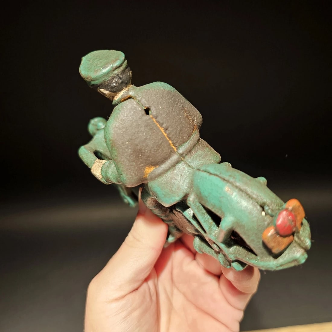 7" Cast Iron Toy Motorcycle - 7