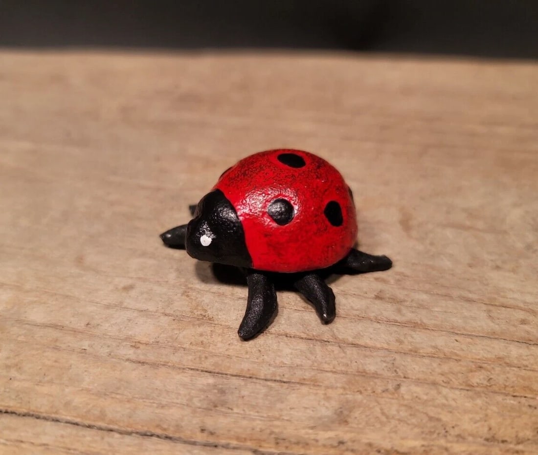 Cast Iron Lady Bug Good Luck - 6