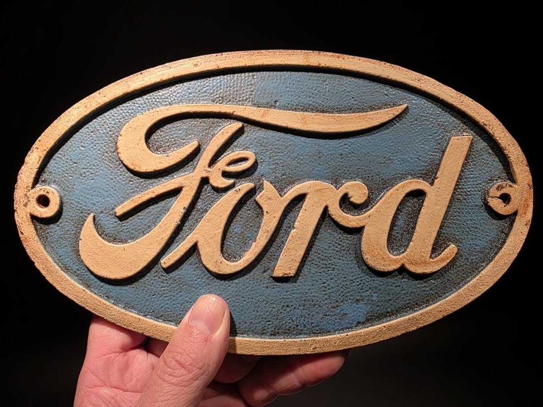 Cast Iron Ford Plaque Sign - 5