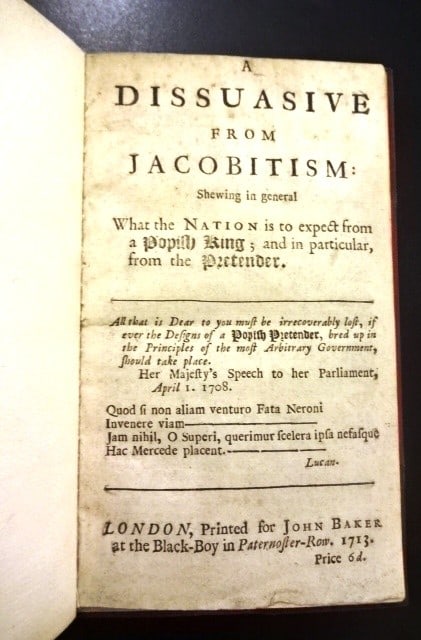 1713 A Dissuasive from Jacobitism (1 of 2)