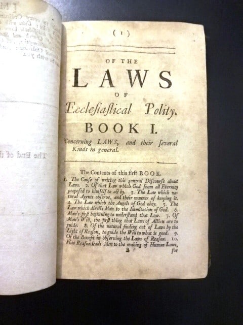 1705 Richard Hooker Ecclesiastical Polity - 2