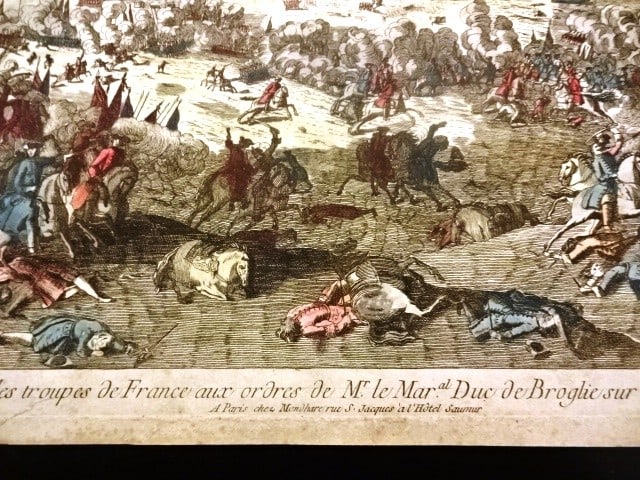 1780 Large Handcolored Military Engraving - 2