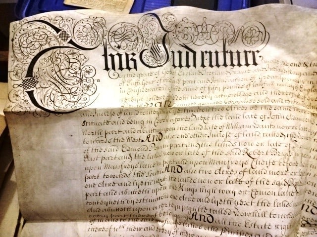 1694 Large English Vellum Indenture Penn Family - 2