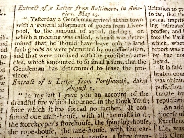 1770 London Chronicle War Between Russia and Turks - 4