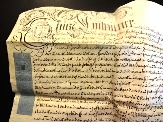 1723 English Vellum Indenture Seven Red Wax Seals - 3