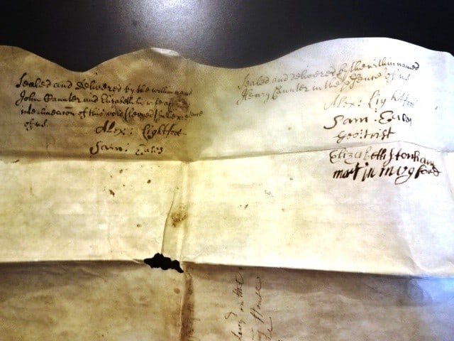 1723 English Vellum Indenture Seven Red Wax Seals - 4