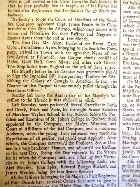 1732 Fog's Weekly Tariffs Balance of Trade - 4