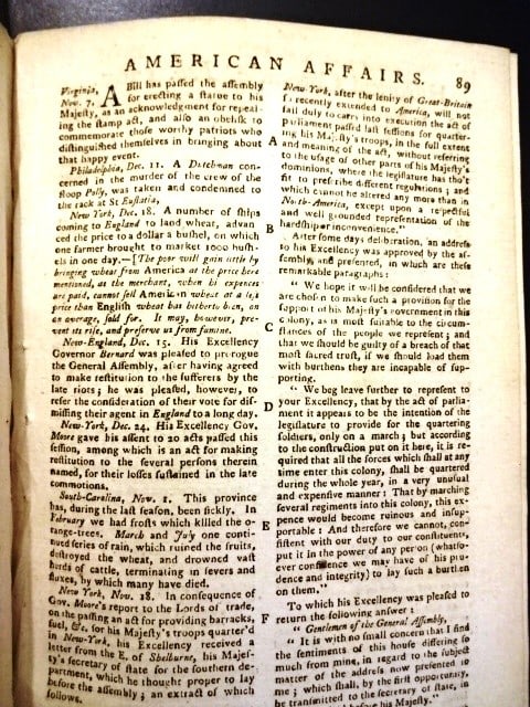 1767 Gentlemans Magazine Greenlanders Colonial News - 4