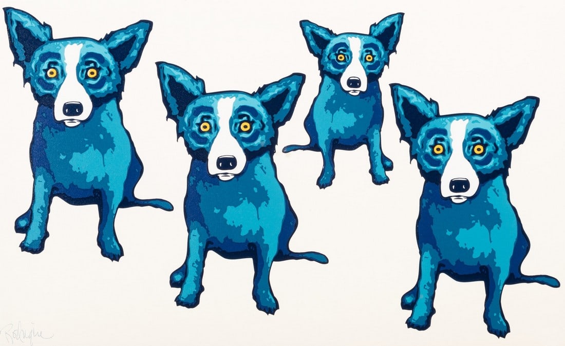 GEORGE RODRIGUE UNTITLED COLOR ON PAPER: Title: GEORGE RODRIGUE UNTITLED COLOR ON PAPER Description: George Rodrigue Untitled color on paper measuring at 12.75x22 inches Dimensions: 12.75x22" Reserve: $60.00 Shipping:Domestic: Flat-rate