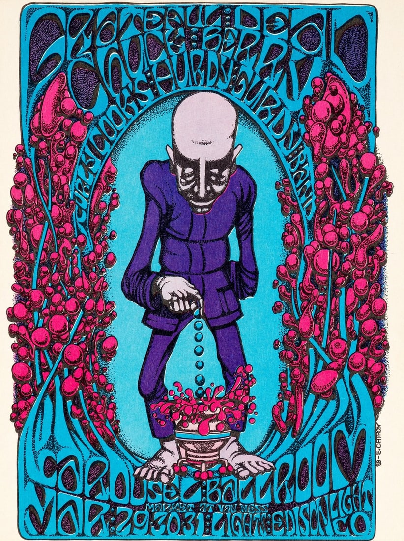 GRATEFUL DEAD BERRY DROPPER HANDBILL PRINT (1 of 1)