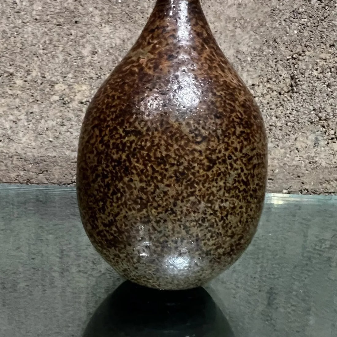 1970s Modern Studio Art Speckled Glazed Weed Pot Bud Vase - 4