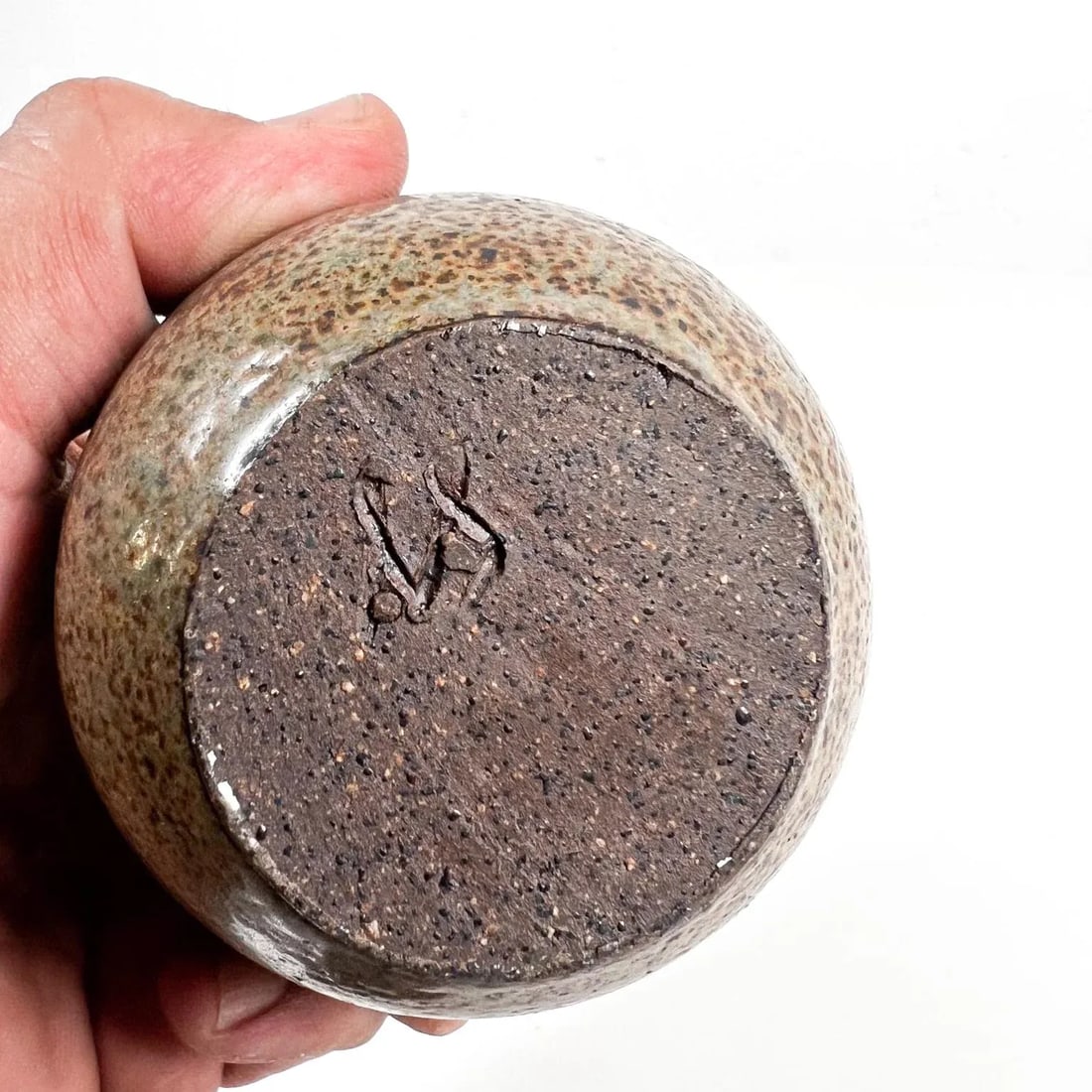 1970s Modern Studio Art Speckled Glazed Weed Pot Bud Vase - 7