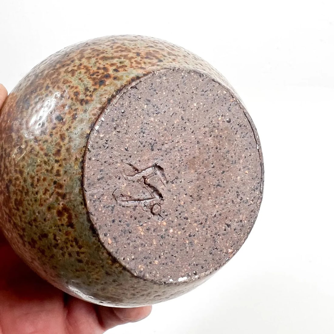 1970s Modern Studio Art Speckled Glazed Weed Pot Bud Vase - 8