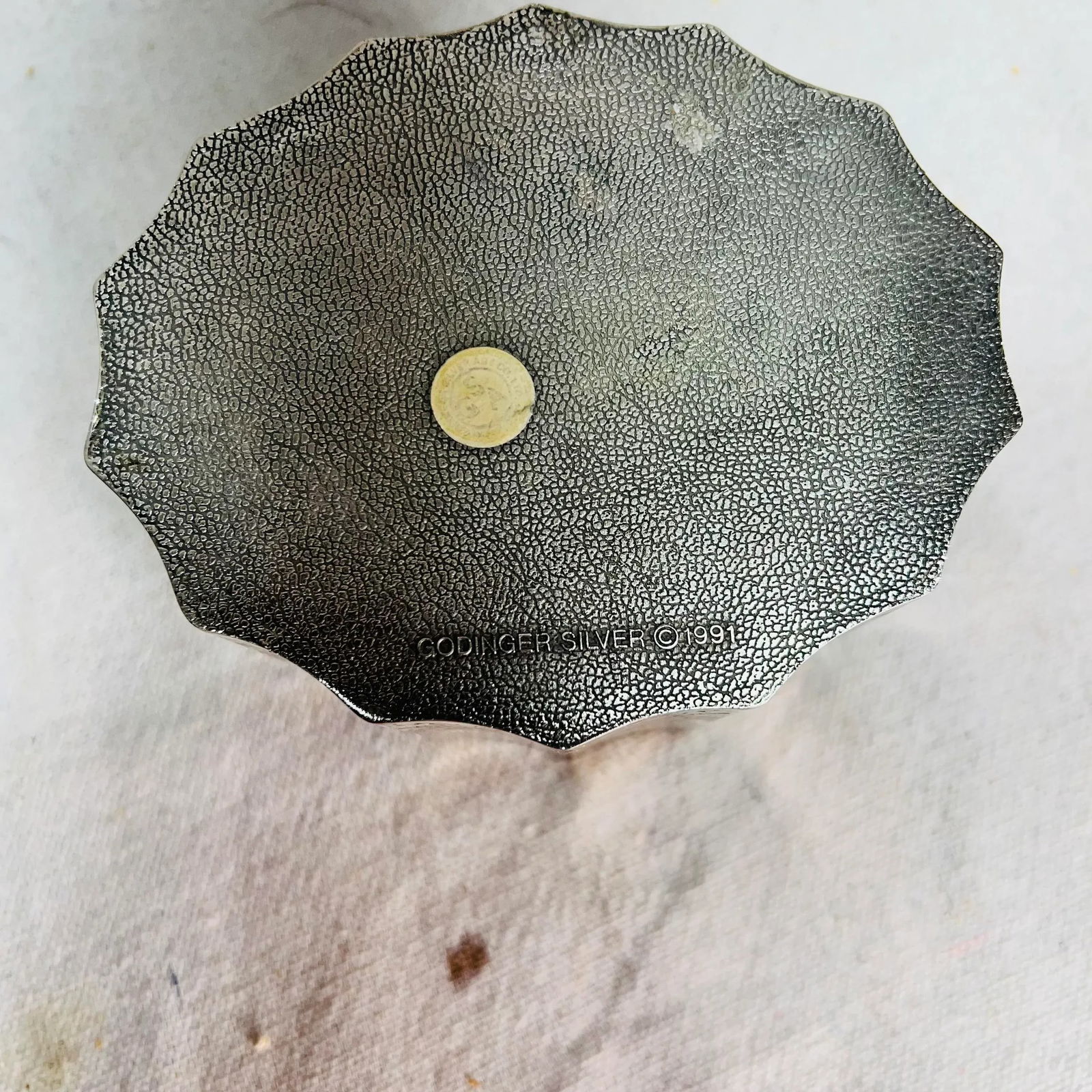 Godinger Silverplate Scalloped Shape Lidded Box - 2