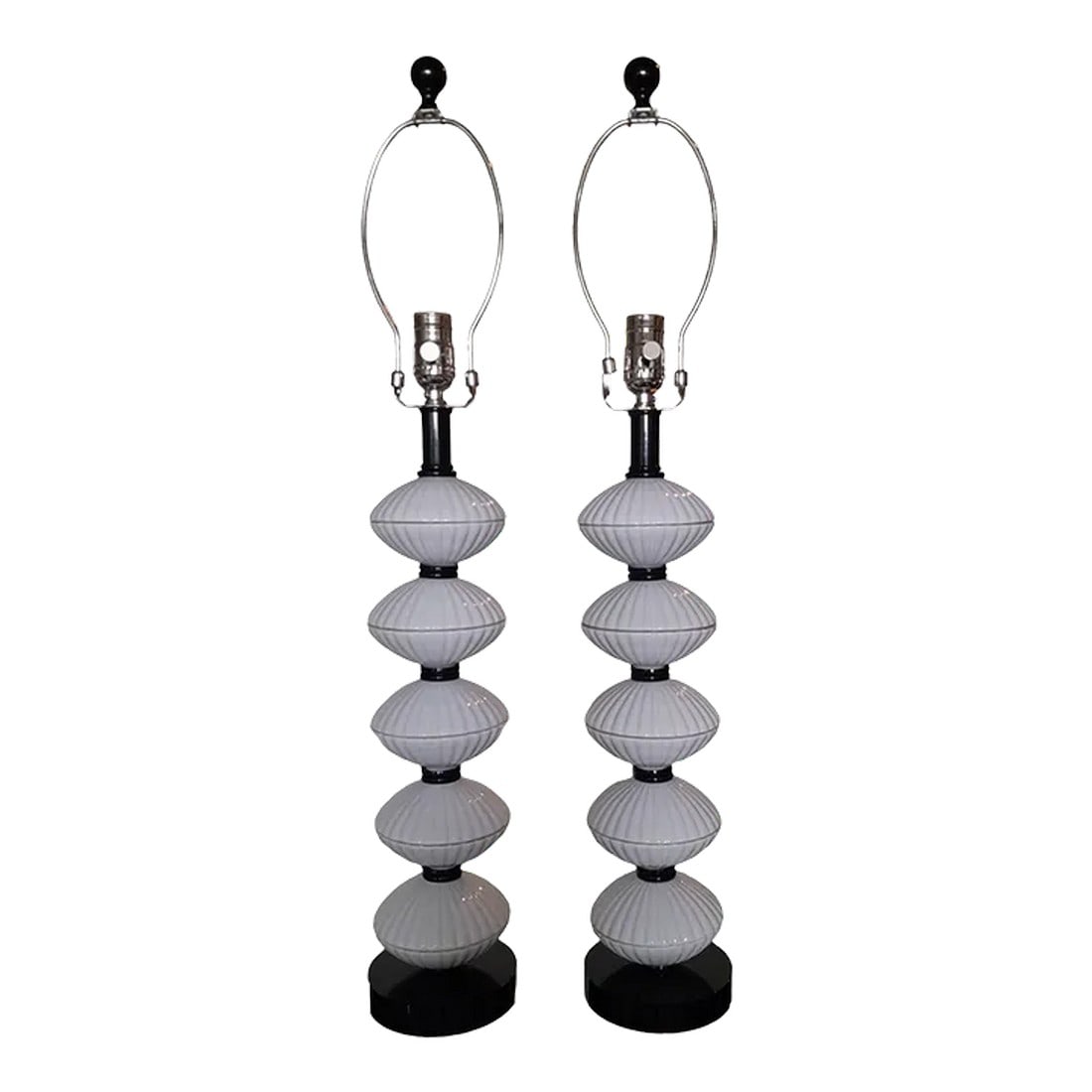 Pair of Contemporary Currey & Co Atomic Age Table Lamps (1 of 10)