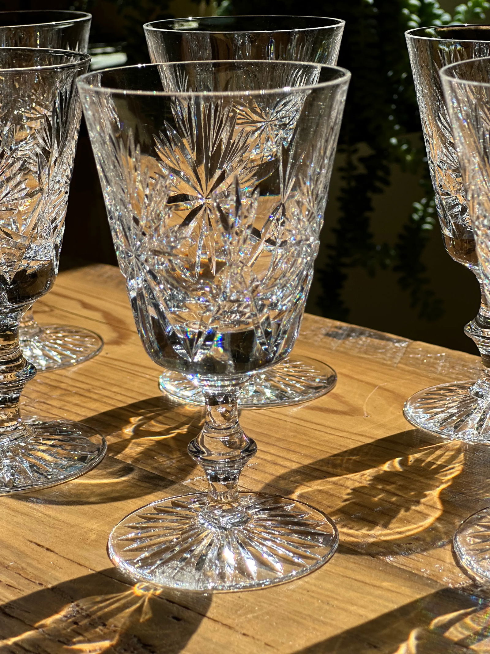1940s Star of Edinburgh Crystal Sherry Glasses, Made in Scotland- Set of 6 - 3