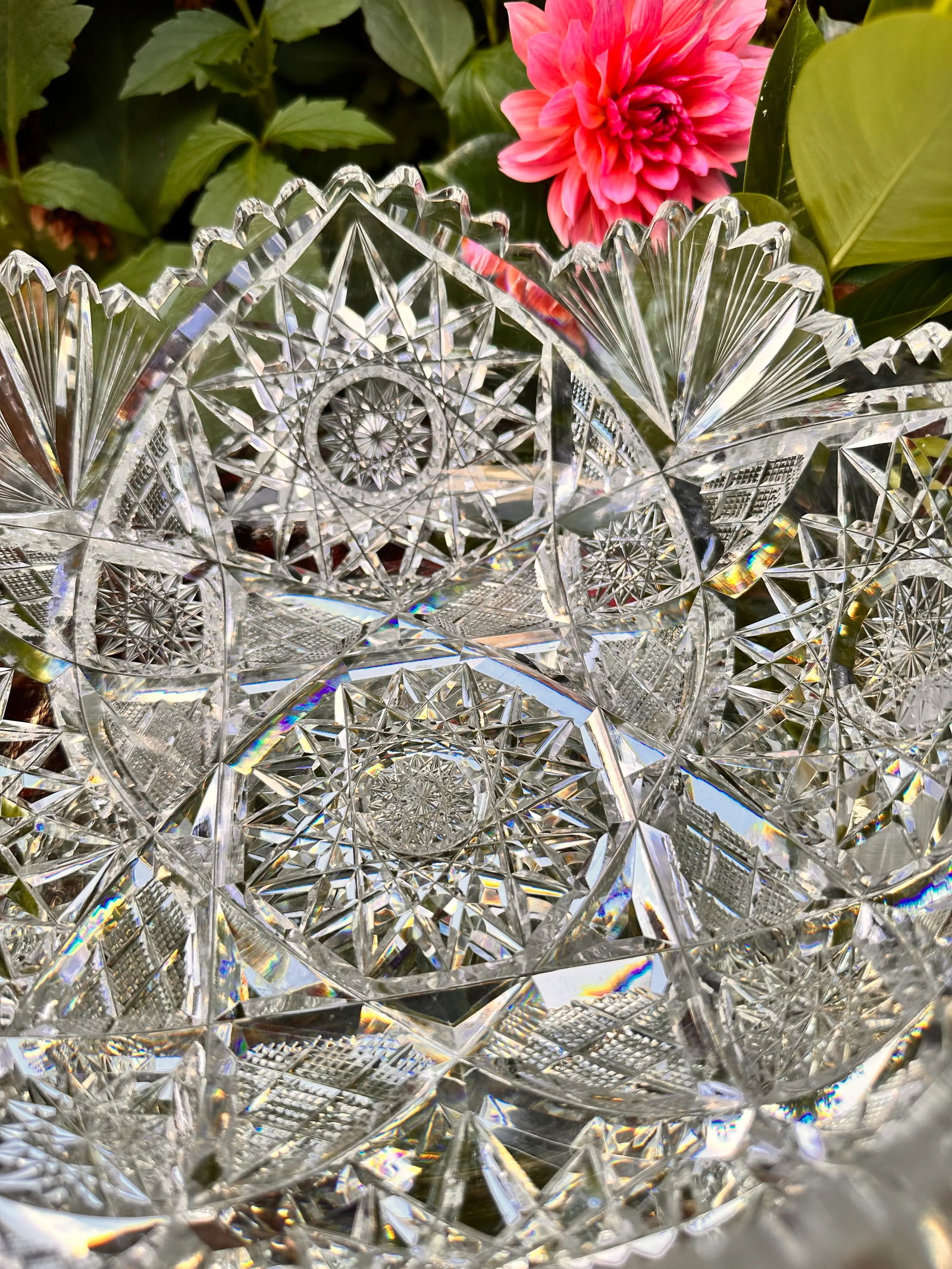 Antique Libbey Glass Company Sultana American Brilliant Period Cut Glass Bowl - 4