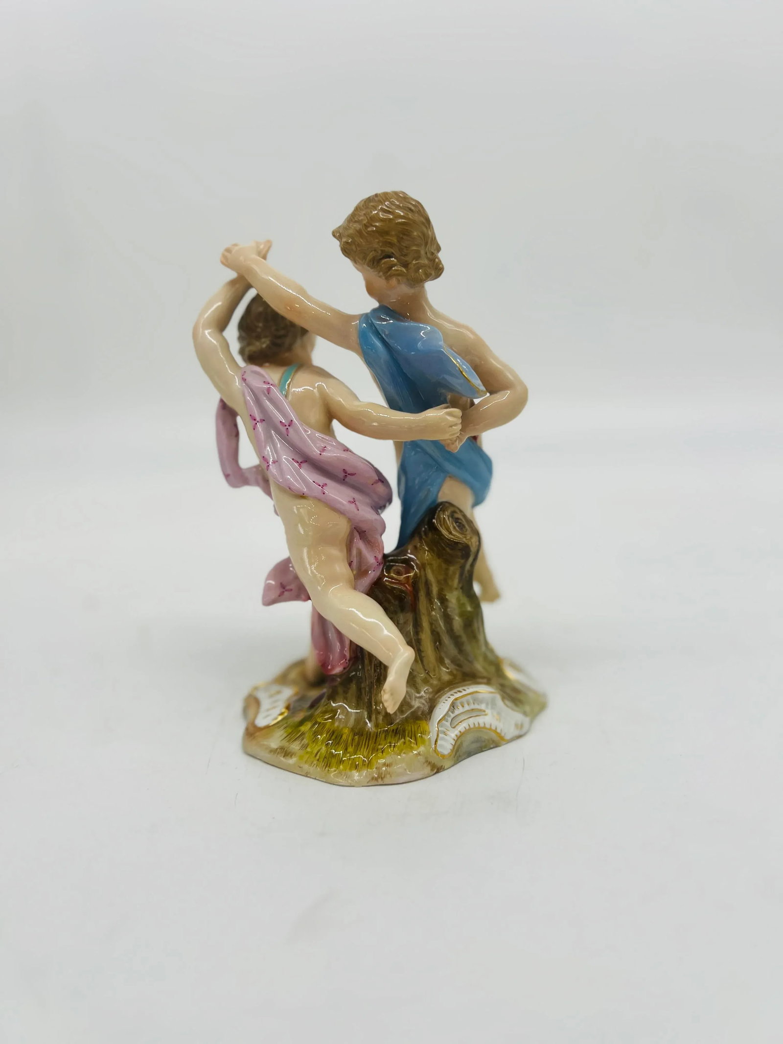 Antique Meissen Porcelain Model of 2 Dancing Figures Circa 1815 - 6
