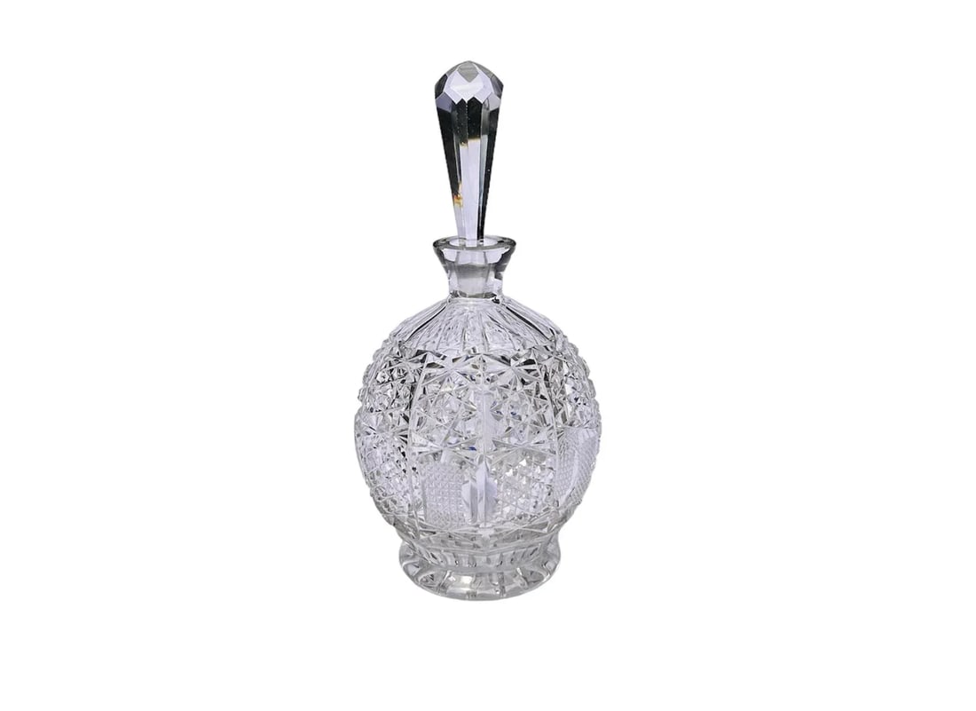 Mid 20th Century Round Cut Glass Decanter - 3
