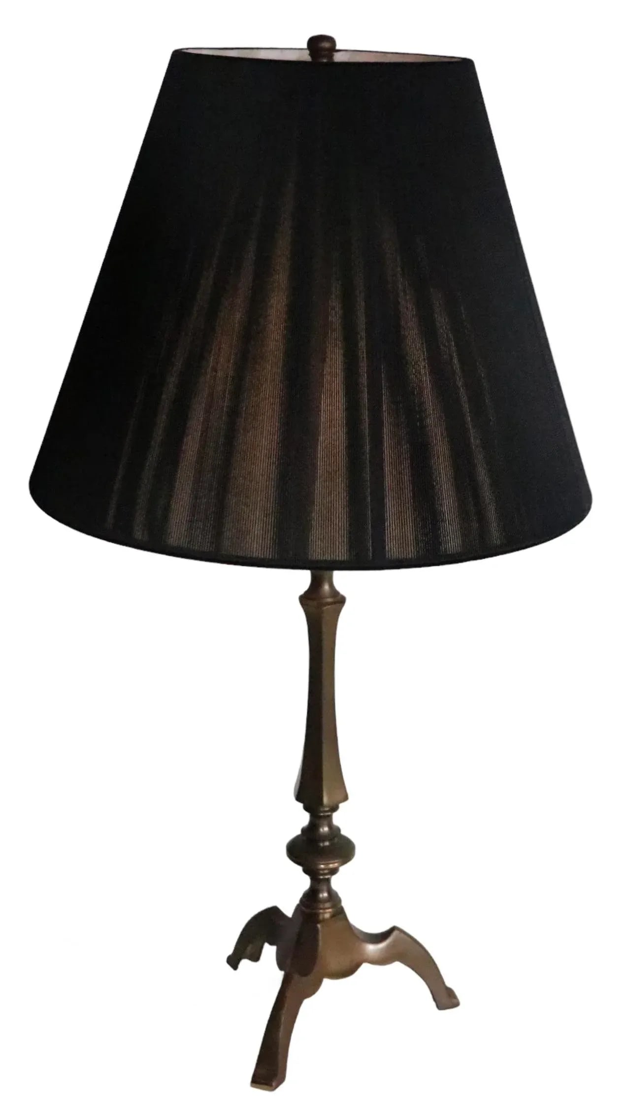 Brass Candlestick Table Lamp by Warren Kessler - 2