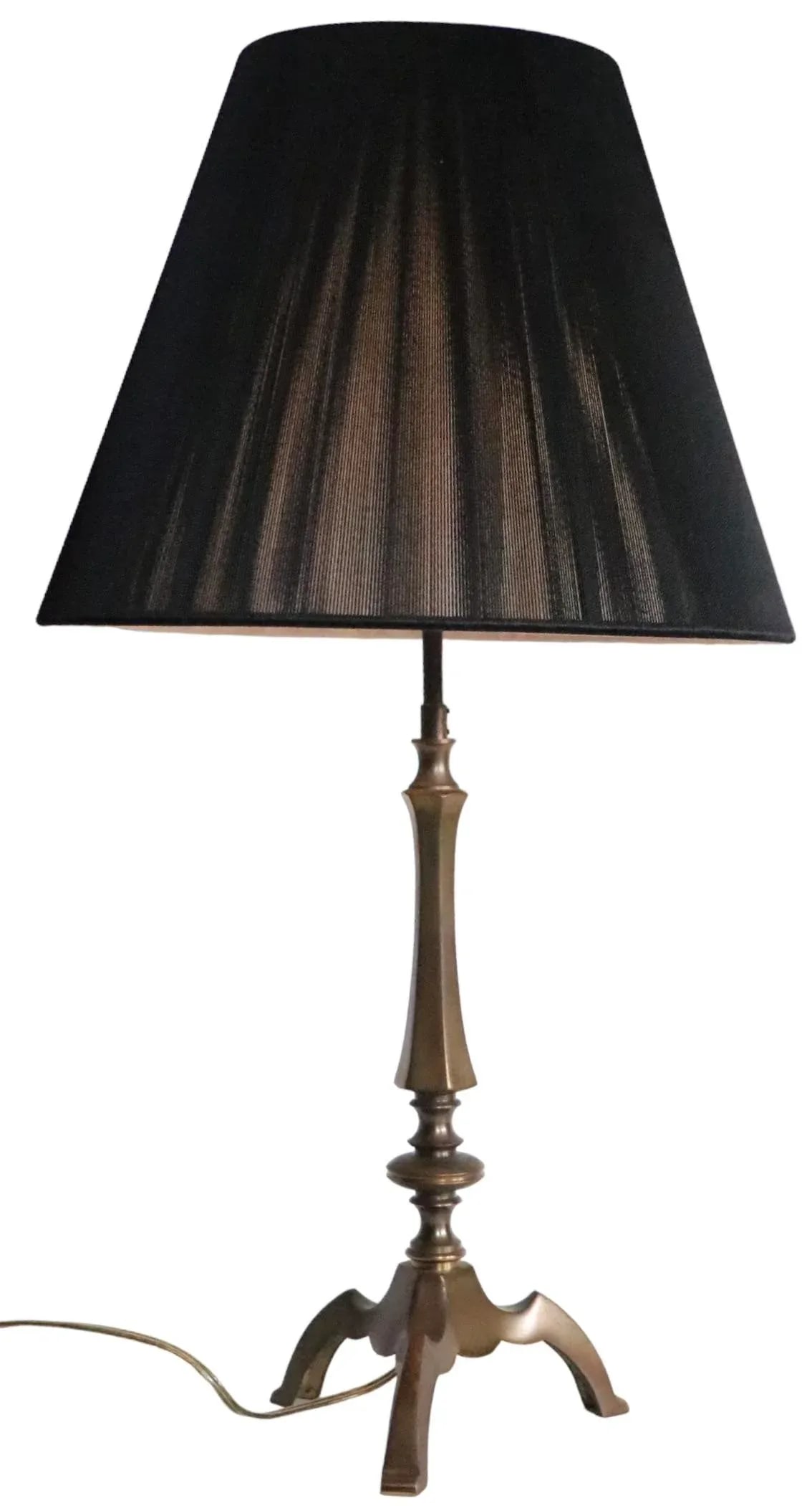 Brass Candlestick Table Lamp by Warren Kessler - 3