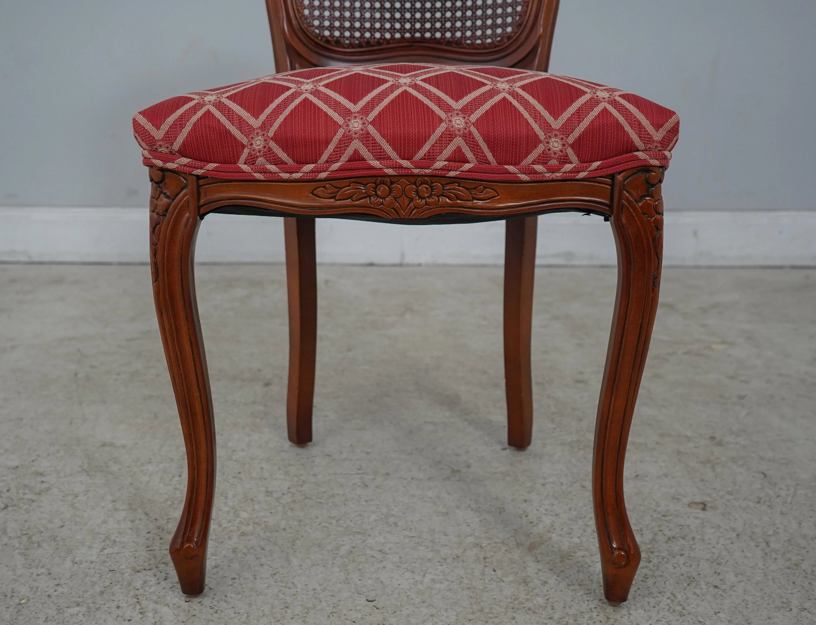 French Louis XV Style Cane Back Side Chair - 10