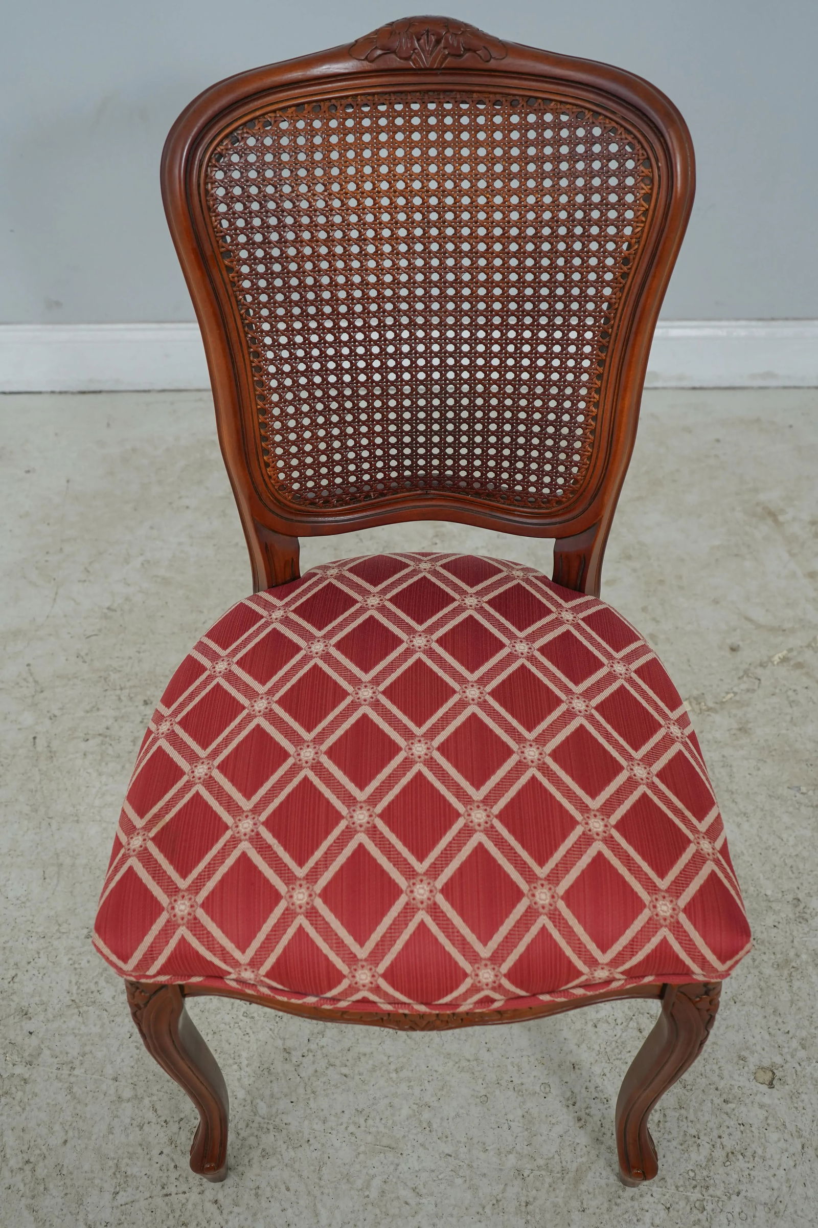 French Louis XV Style Cane Back Side Chair - 2