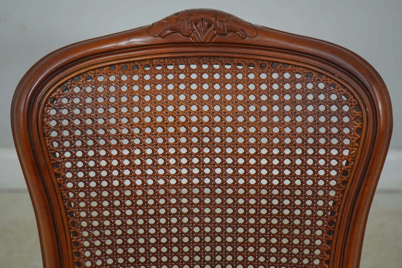 French Louis XV Style Cane Back Side Chair - 5